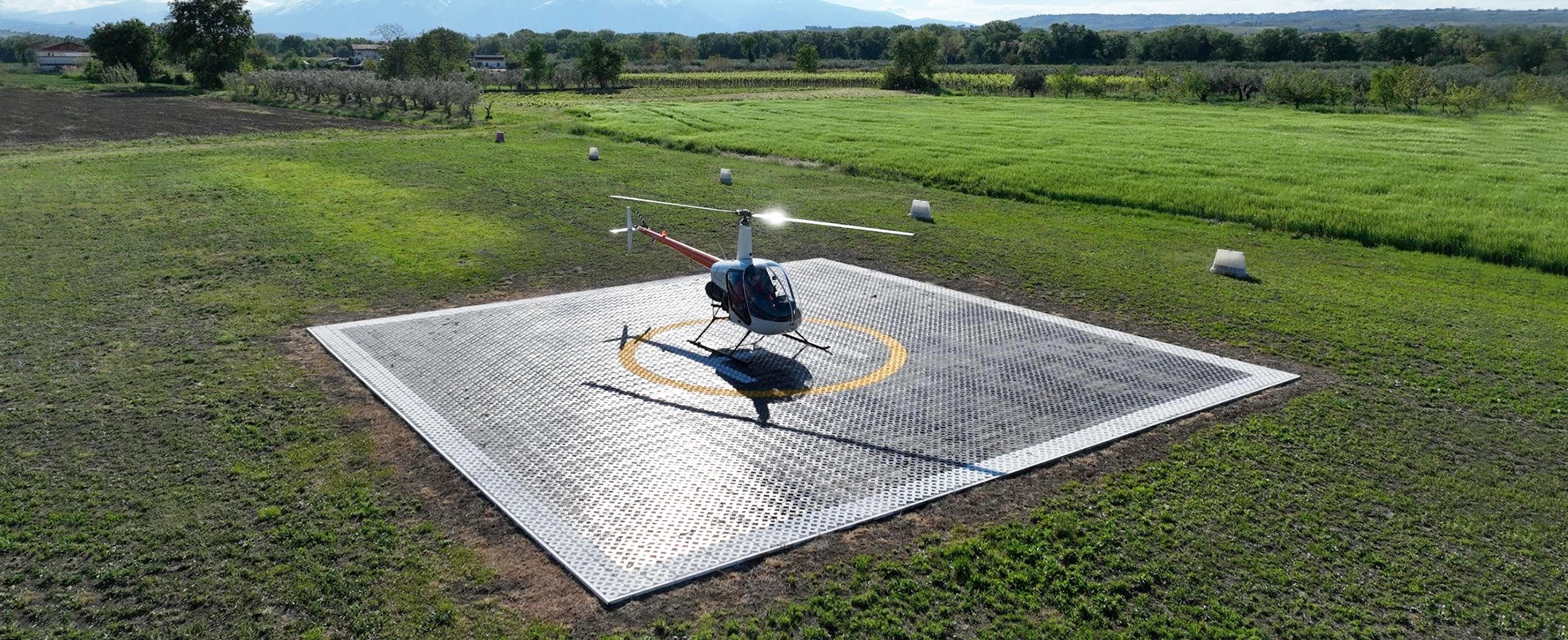 GEOCROSS Rasengitter, Helikopter-Landeplatz, Aeroclub Let’s Fly ,