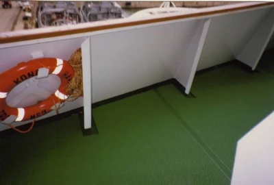 Decksbelag für Hurtigruten Fähren, Decksbelag auf Fähren der Hurtigruten,