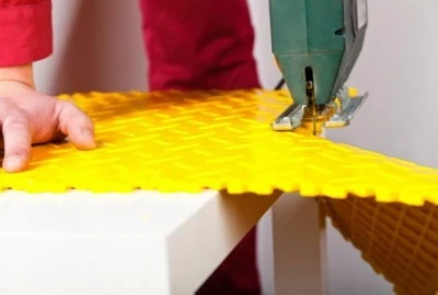 PVC Fliesen Installation