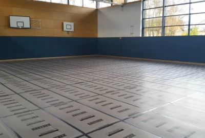 Bodenschutz für Turnhallen, Multi Tape Removable Klebeband, 