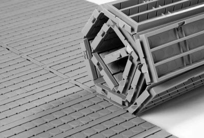 Rollboden mit Haspe-Verbindungs-System, rollbarer Event-Bodenbelag, 