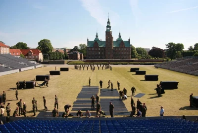 Rollboden mit Haspe-Verbindungs-System, rollbarer Event-Bodenbelag,