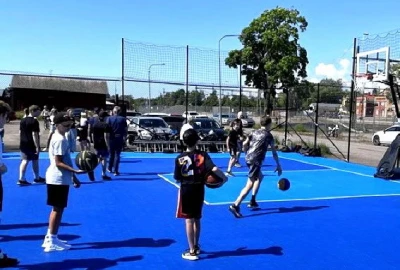 Sportboden von OSTACON, Sportboden aus PP-Kunststoff,