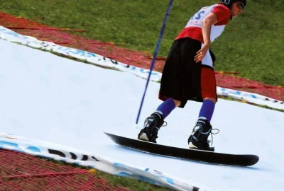 Snowboarden ganzjährig, Erderwärmung Wintersport,