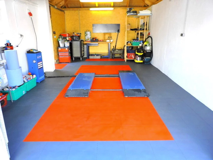 Bodenplatten, PP-Kunststoff, Handel, Handwerk, Industrie 